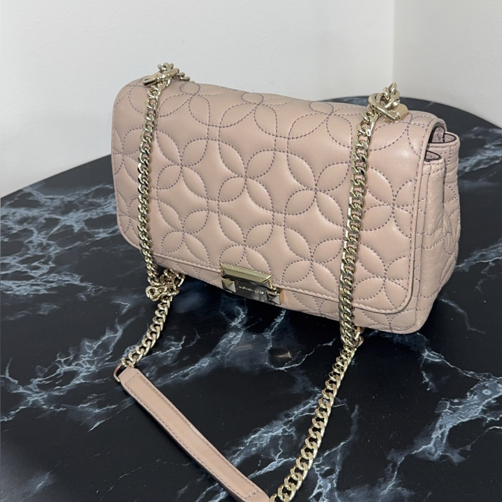 Michael Kors Sloan Large Quilted Chain Shoulder Bag AUTHENTIC - Picture 12 of 14